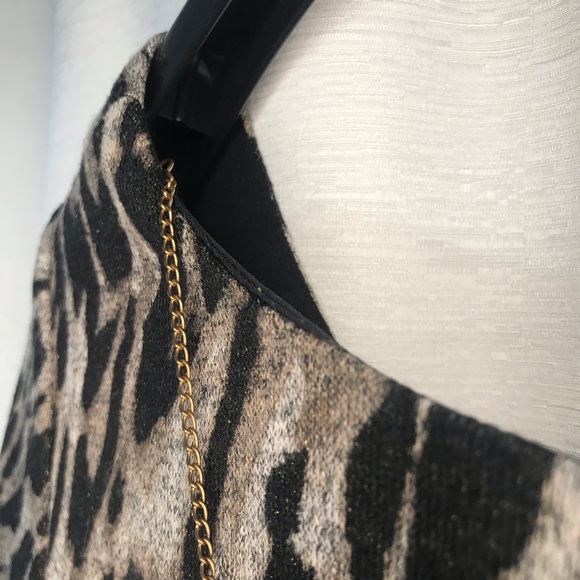 NWT-AGB Black Brown jersey career shift dress. - Picture 8 of 14